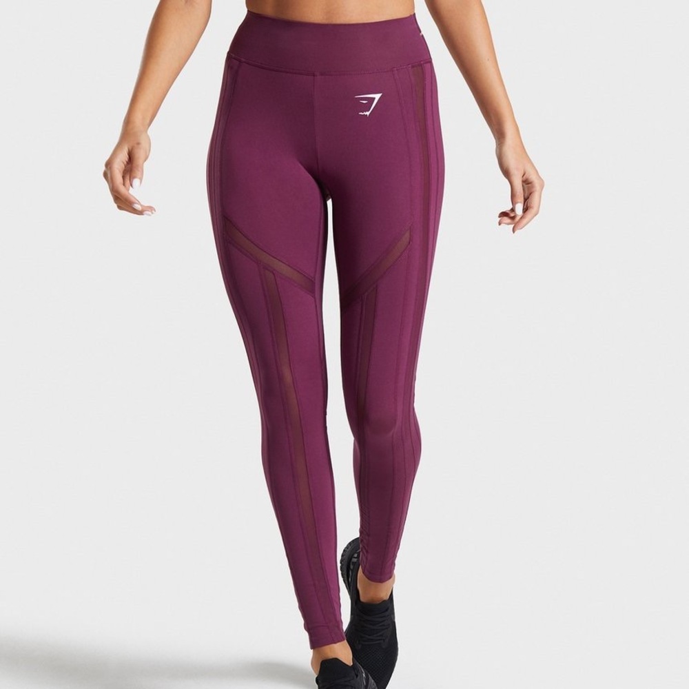 Gymshark Embody Leggings in Dark Ruby